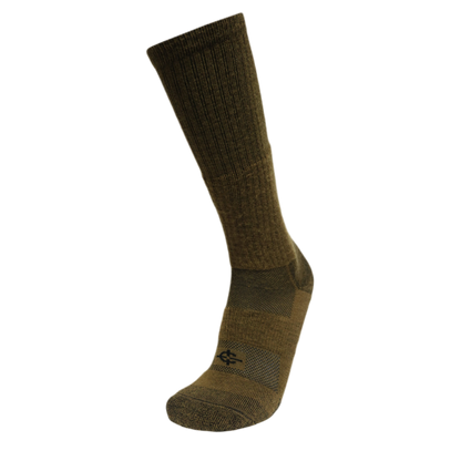 Wool BEAST OTC over-the-calf sock, olive-brown tactical knee sock by Covert Threads on Tampa Home & Garden Store