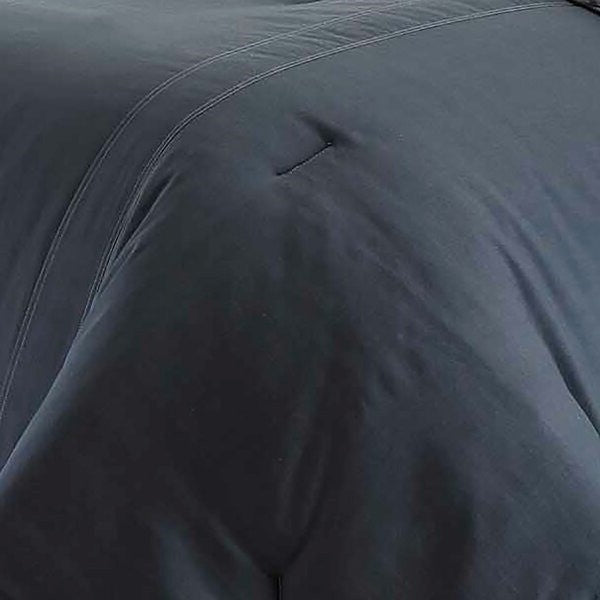 Juego de edredón King Size 100% Algodón de Cuadros Invertidos Gris/Blanco