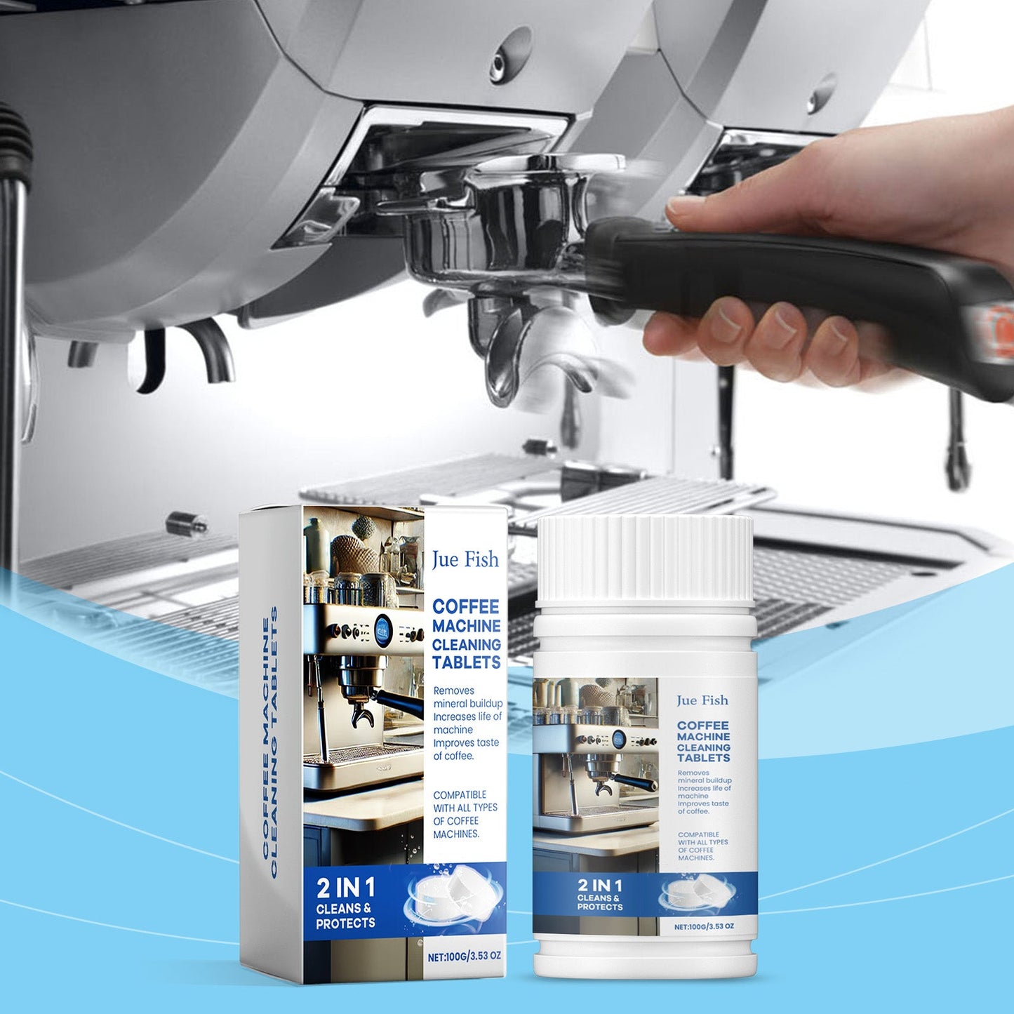 Coffee Machine Cleaning Sheet, Clean Coffee Machine Filter To Remove Dirt Stains Maintenance Refurbished Cleaning Sheet - Tampa Home & Garden Store