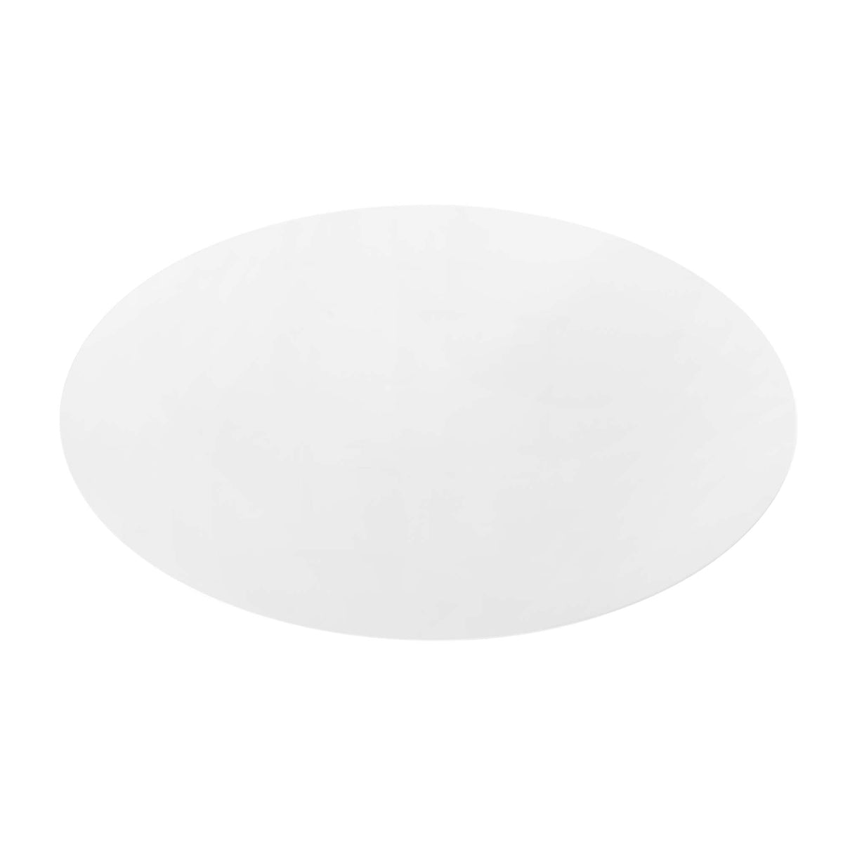 Lippa oval dining table by Modway, white silhouette with curved edge on white background on Tampa Home & Garden Store