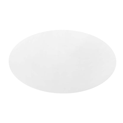 Lippa oval dining table by Modway, white silhouette with curved edge on white background on Tampa Home & Garden Store