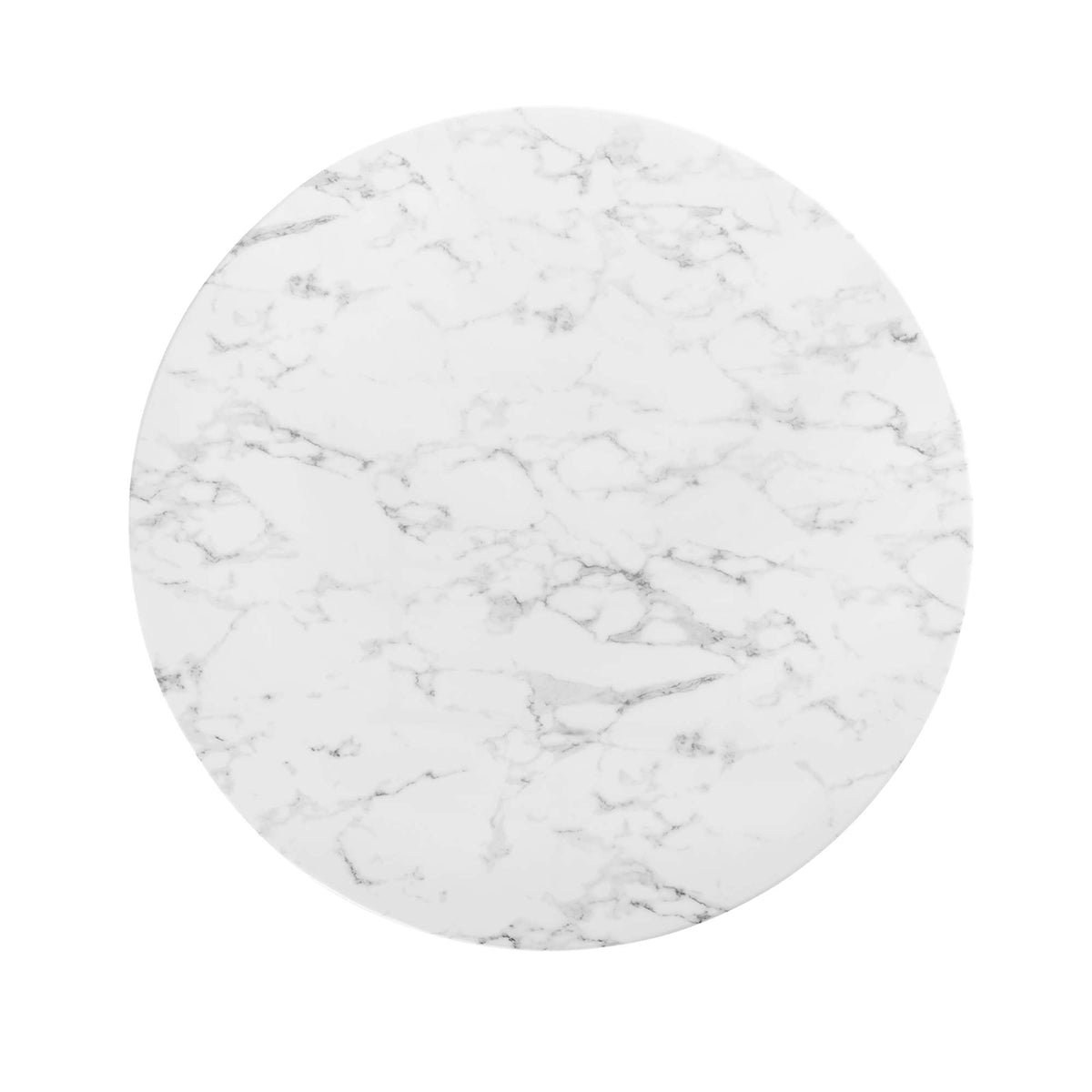 Lippa 48in round faux marble dining table top with gray veining by Modway on Tampa Home & Garden Store