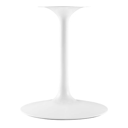 Lippa 48in round faux marble dining table with white tulip pedestal base by Modway on Tampa Home & Garden Store