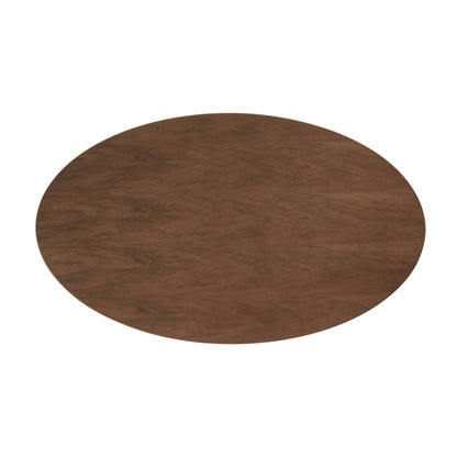 Lippa Oval Wood Dining Table by Modway brown wood grain oval top on Tampa Home & Garden Store