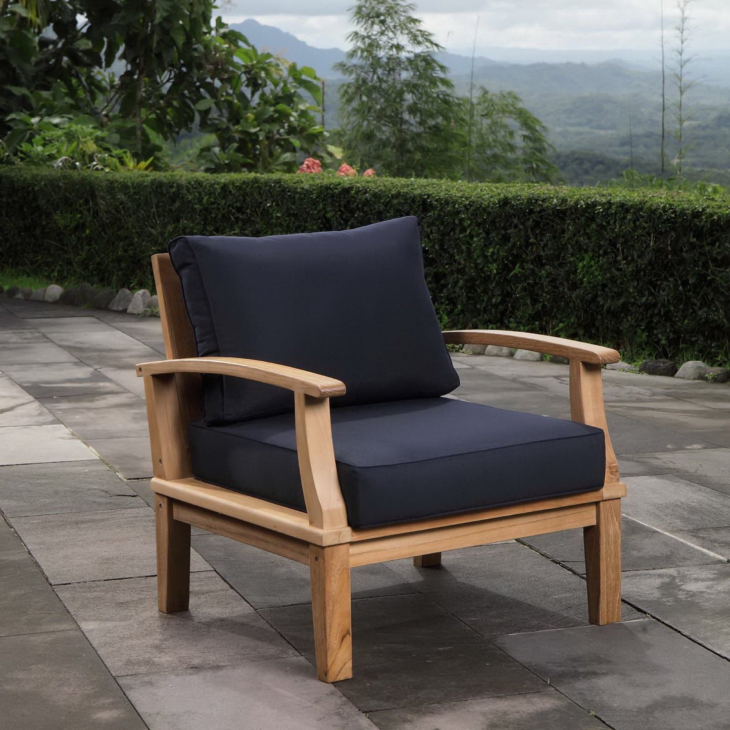 Modway Marina Outdoor Teak Armchair for Patio