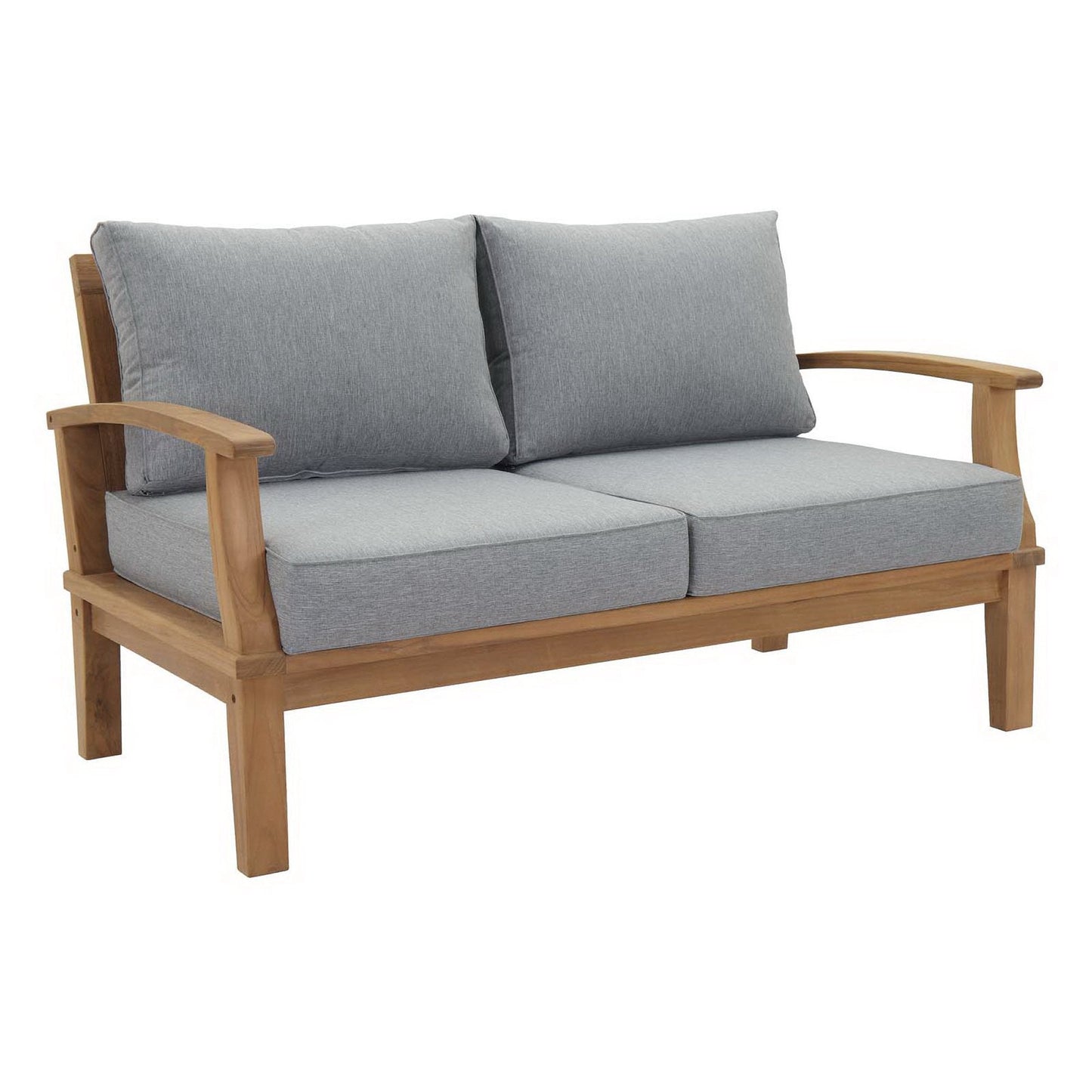 Modway Marina Outdoor Teak and Patio Loveseat