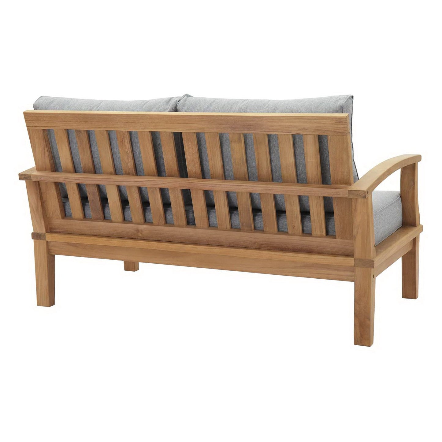 Modway Marina Outdoor Teak and Patio Loveseat