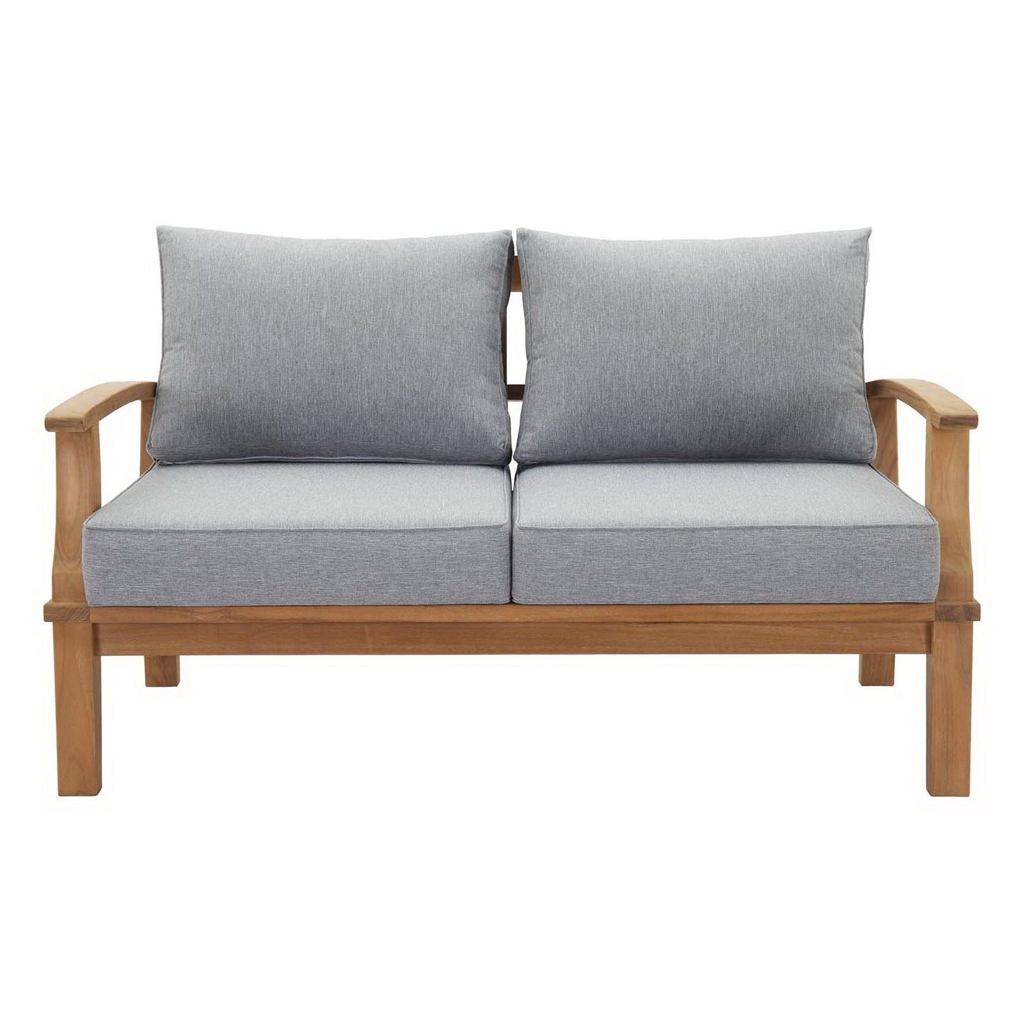 Modway Marina Outdoor Teak and Patio Loveseat