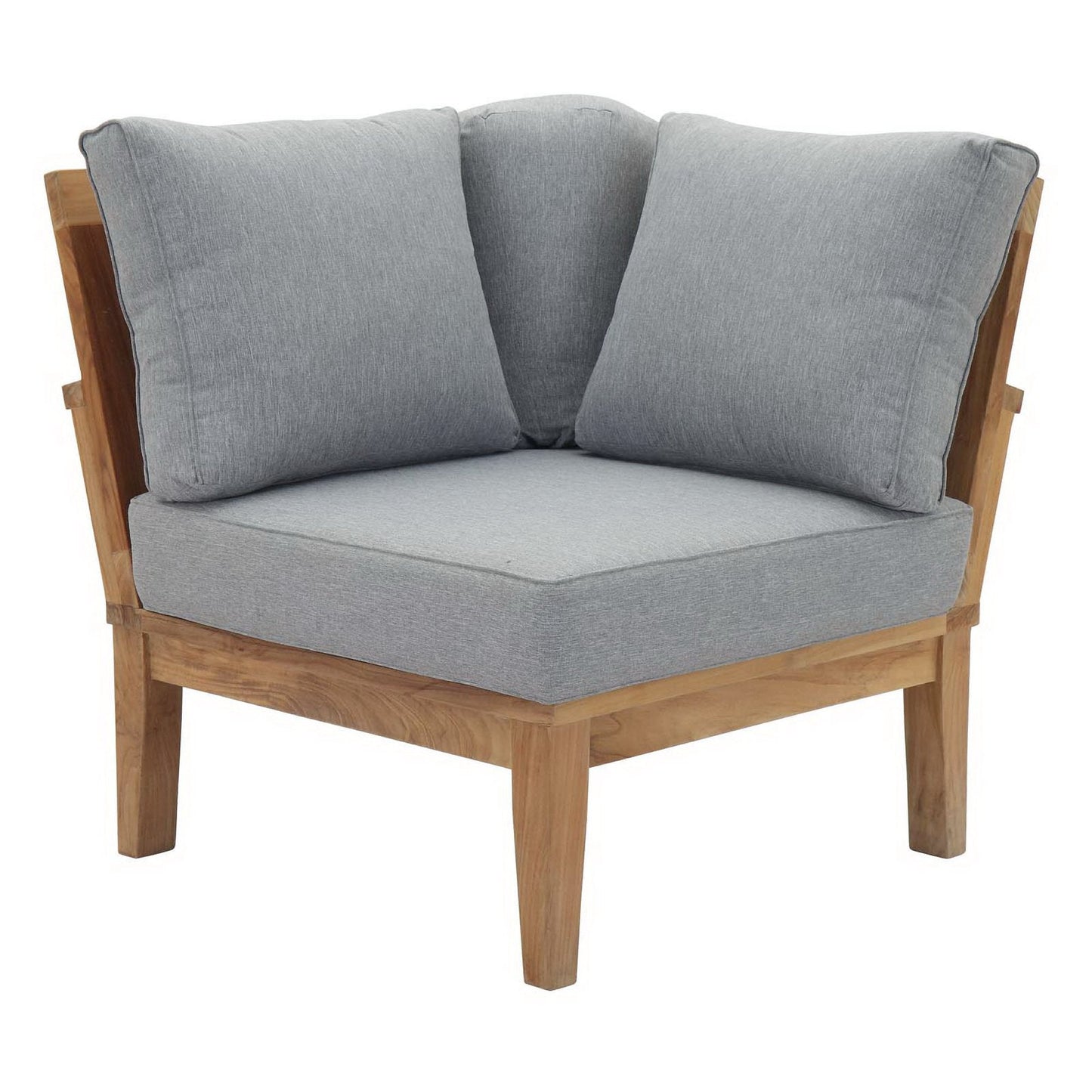 Marina Outdoor Teak Patio Corner Sofa by Modway