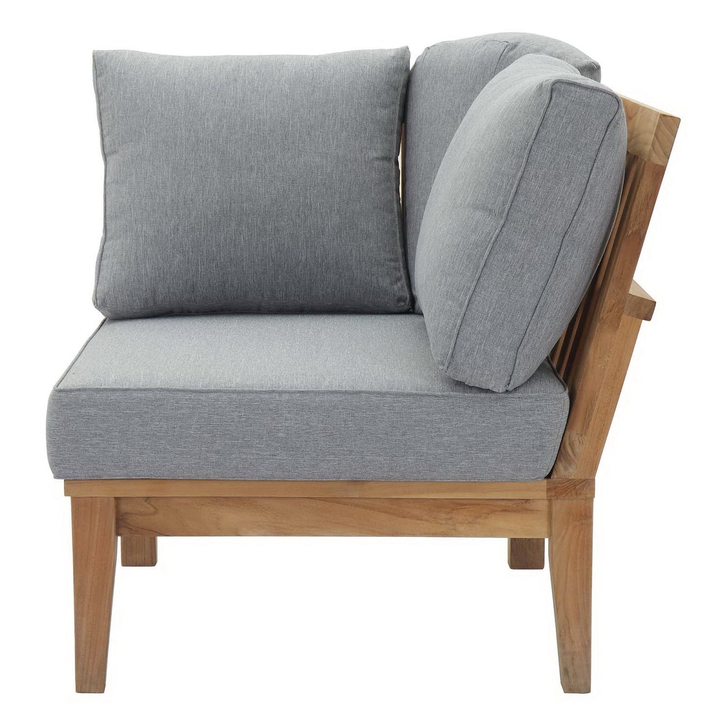 Marina Outdoor Teak Patio Corner Sofa by Modway