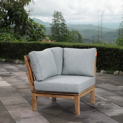 Marina Outdoor Teak Patio Corner Sofa by Modway