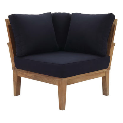 Marina Outdoor Teak Patio Corner Sofa by Modway