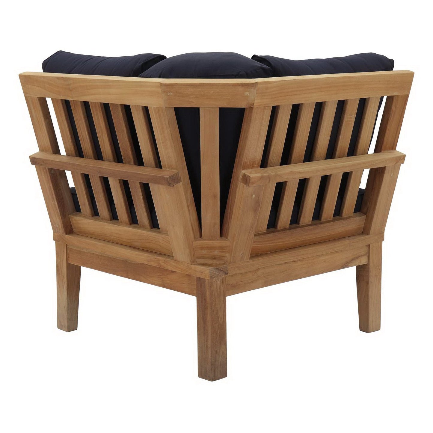 Marina Outdoor Teak Patio Corner Sofa by Modway