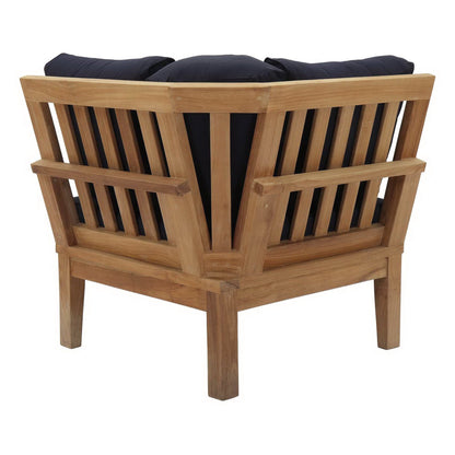 Marina Outdoor Teak Patio Corner Sofa by Modway