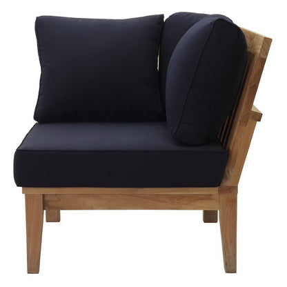 Marina Outdoor Teak Patio Corner Sofa by Modway