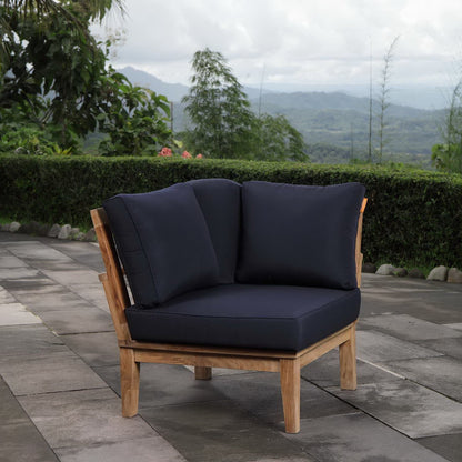 Marina Outdoor Teak Patio Corner Sofa by Modway