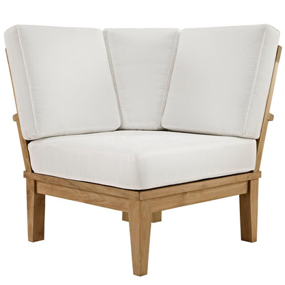 Marina Outdoor Teak Patio Corner Sofa by Modway