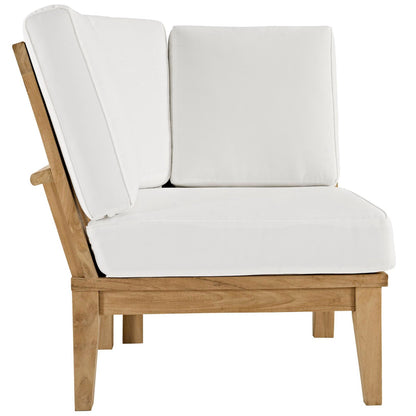 Marina Outdoor Teak Patio Corner Sofa by Modway