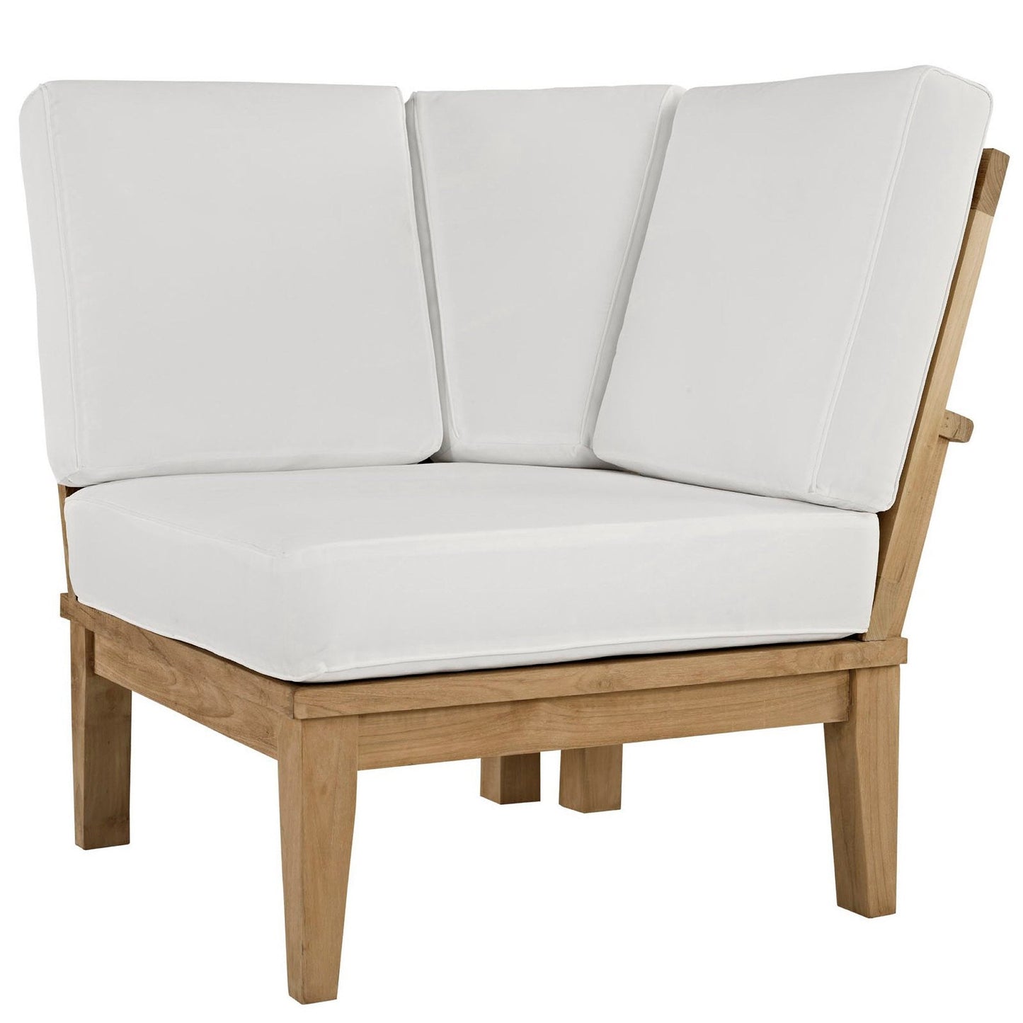 Marina Outdoor Teak Patio Corner Sofa by Modway