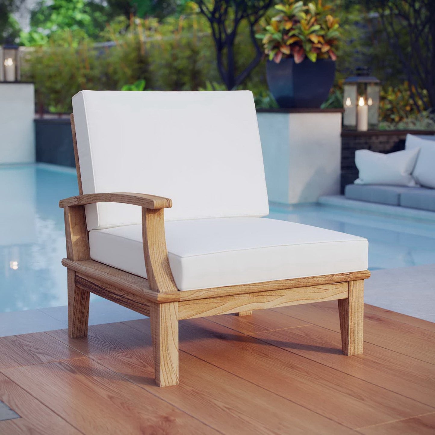 Marina Outdoor Teak Sofa and Modern Design