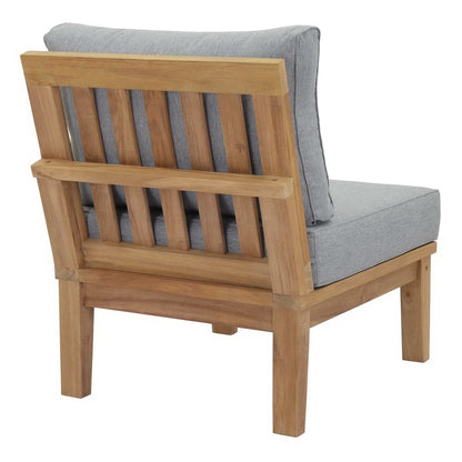 Marina Armless Outdoor Teak and Patio Sofa