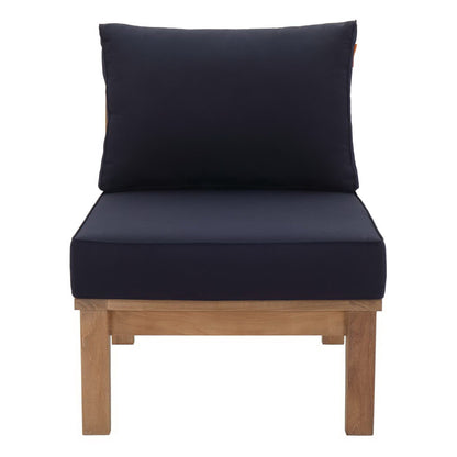 Marina Armless Outdoor Teak and Patio Sofa