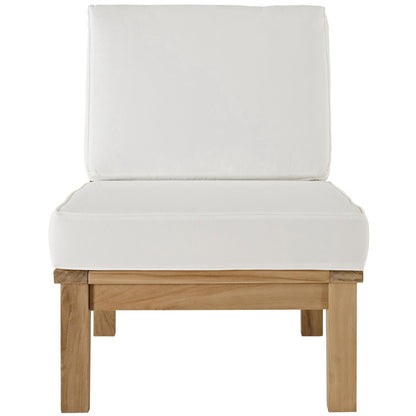 Marina Armless Outdoor Teak and Patio Sofa