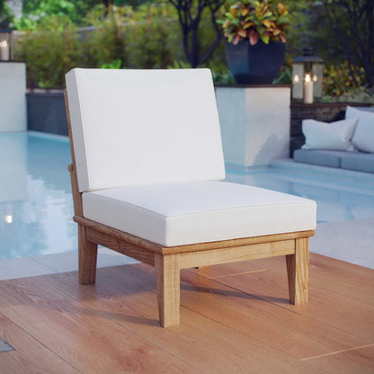 Marina Armless Outdoor Teak and Patio Sofa