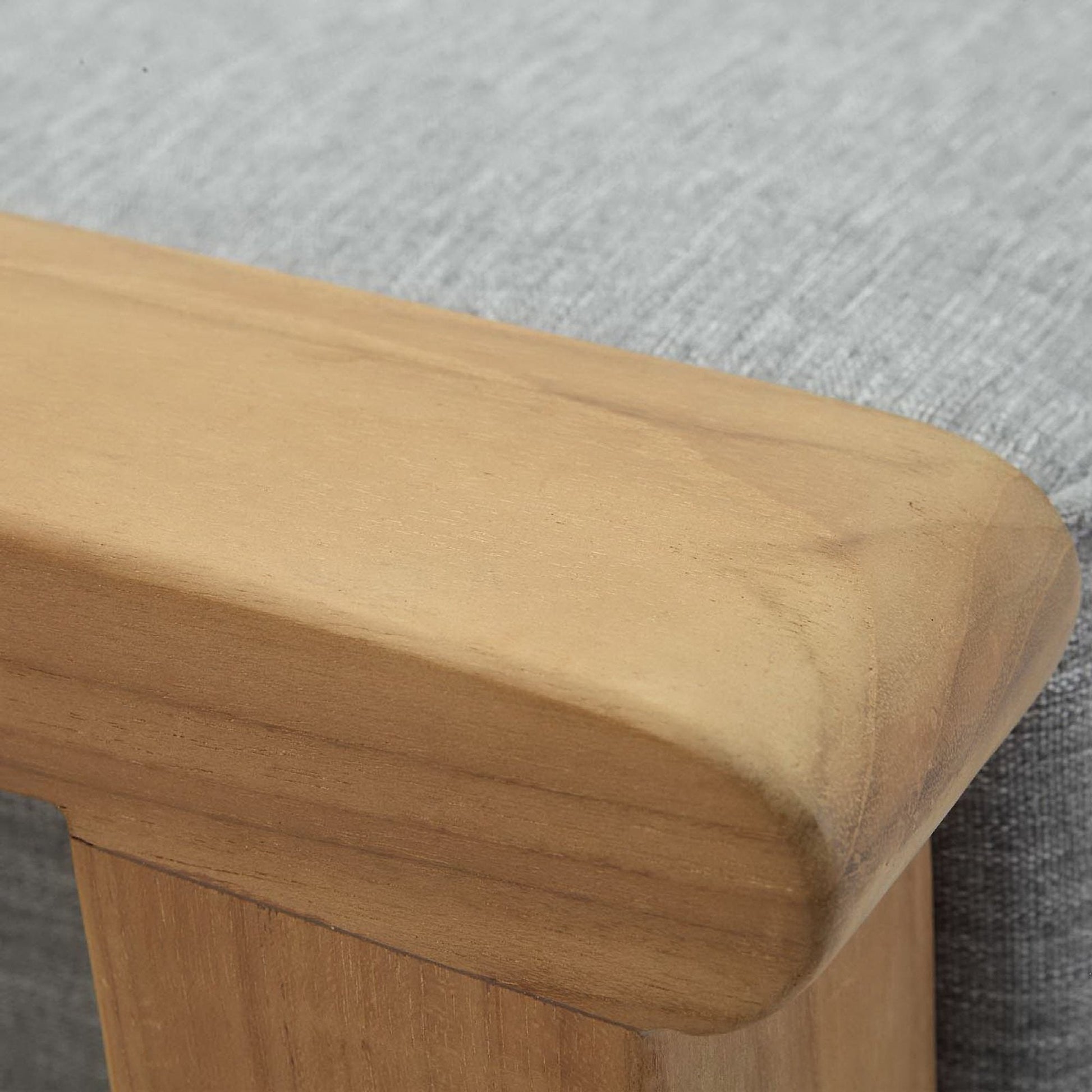 Marina Outdoor Patio Teak Ottoman by Modway, natural teak wood, outdoor furniture on Tampa Home & Garden Store