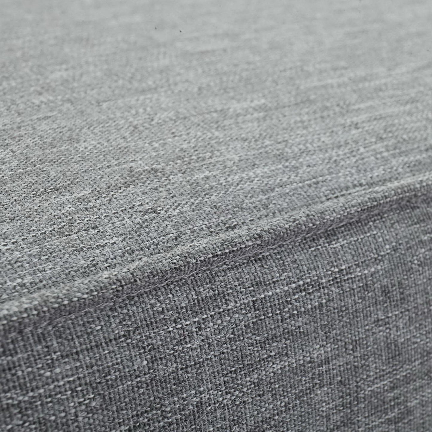 Marina outdoor teak ottoman gray woven fabric close-up for outdoor furniture on Tampa Home & Garden Store