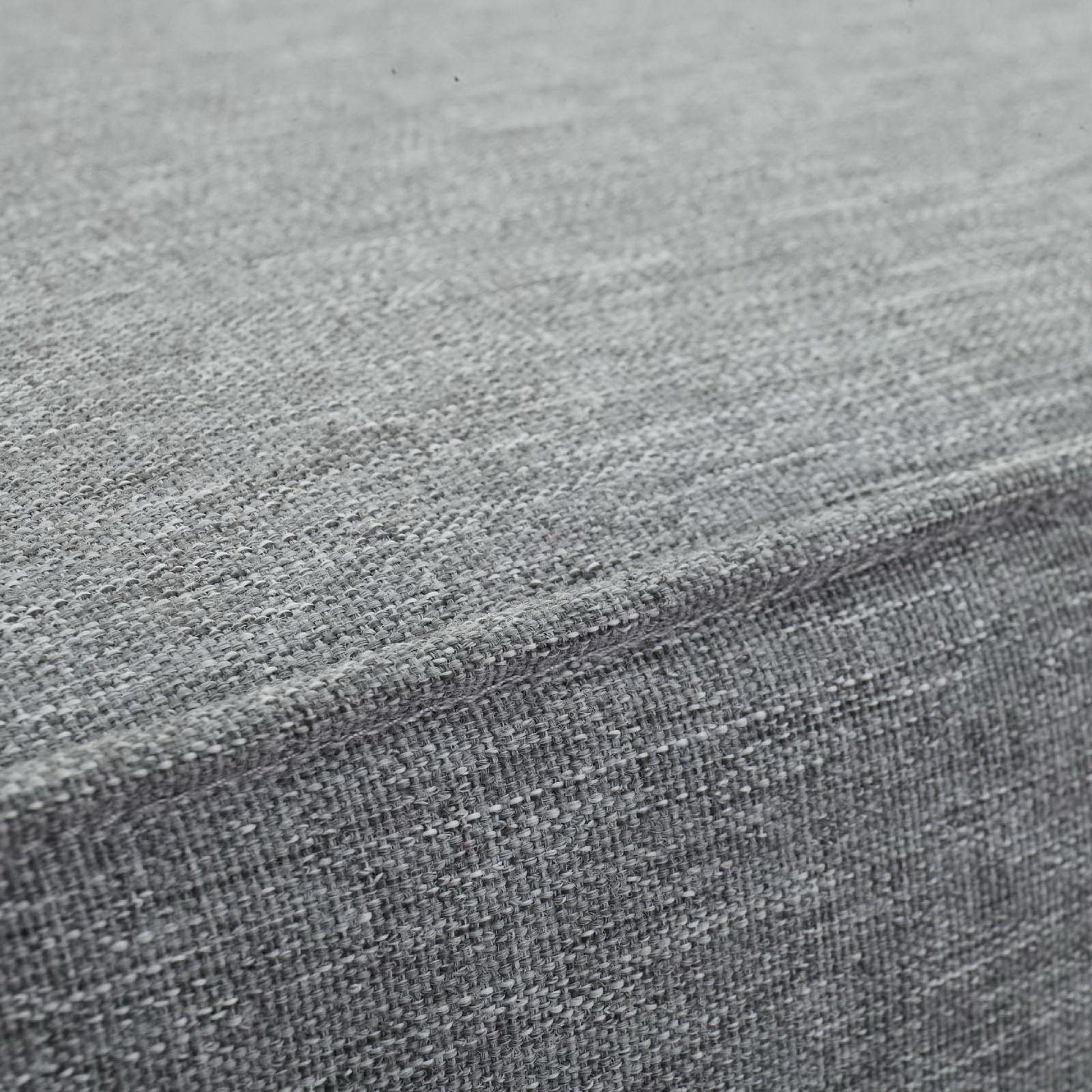 Marina outdoor teak ottoman gray woven fabric close-up for outdoor furniture on Tampa Home & Garden Store