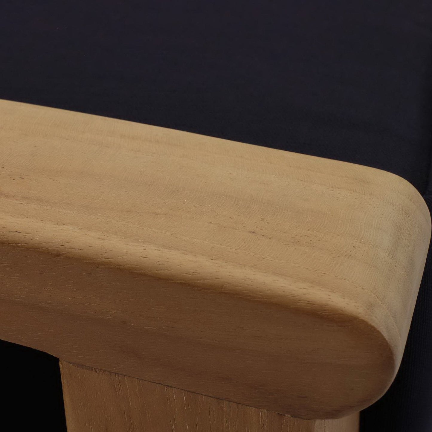 Marina outdoor teak ottoman beige cushion close-up by Modway on Tampa Home & Garden Store