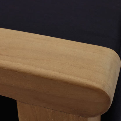 Marina outdoor teak ottoman beige cushion close-up by Modway on Tampa Home & Garden Store
