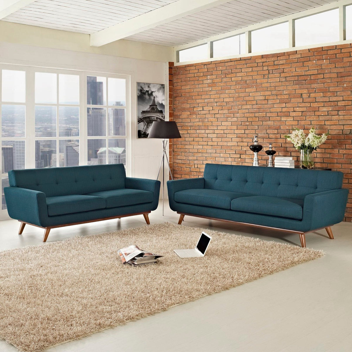 Modern Engage Sofa and Loveseat Set by Modway