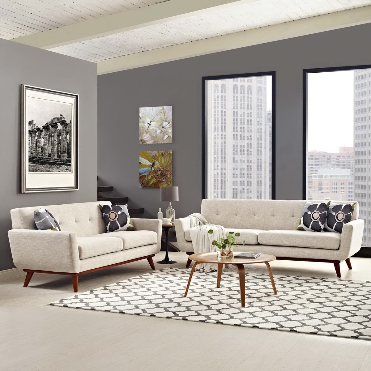 Modern Engage Sofa and Loveseat Set by Modway