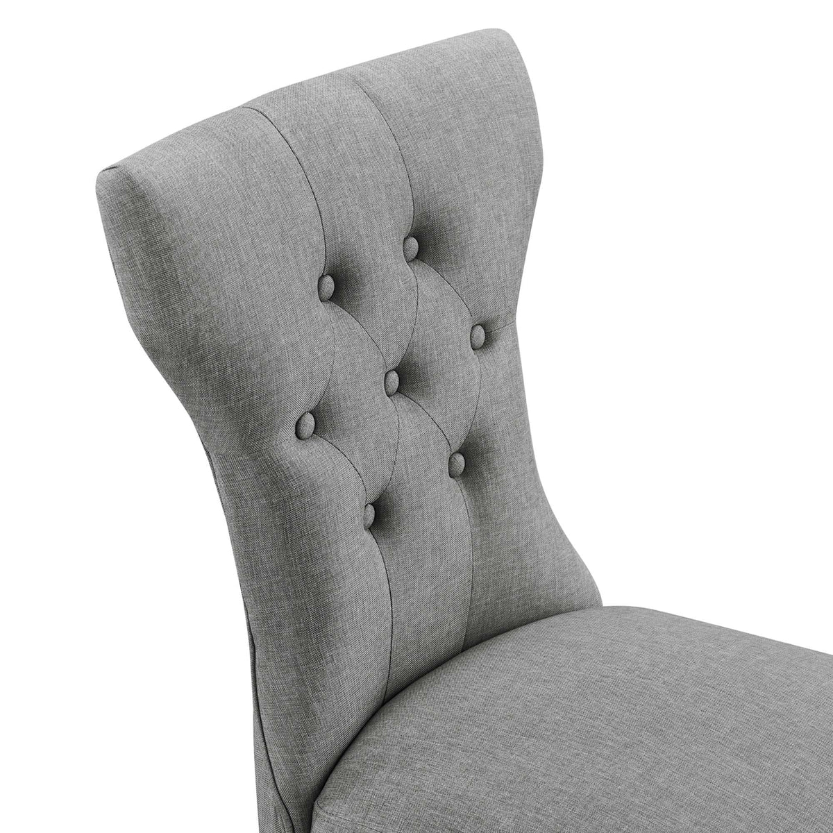 Silhouette Dining Side Chair by Modway in gray textured fabric with tufted back HouseOfZazla on Tampa Home & Garden Store
