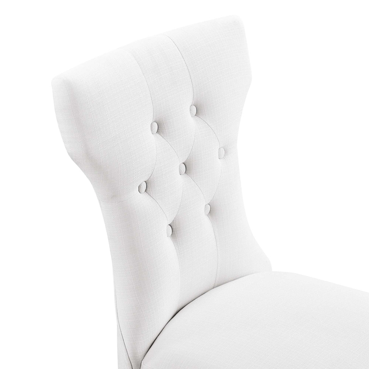 Silhouette Dining Side Chair by Modway, white textured fabric, tufted back on Tampa Home & Garden Store