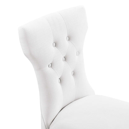 Silhouette Dining Side Chair by Modway, white textured fabric, tufted back on Tampa Home & Garden Store