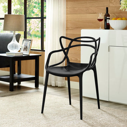 the Modway Entangled Plastic Dining Armchair