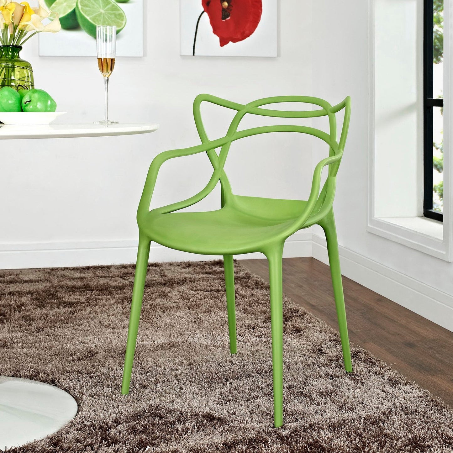 the Modway Entangled Plastic Dining Armchair