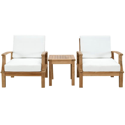 Modway Marina Outdoor Teak Set And Patio Chair