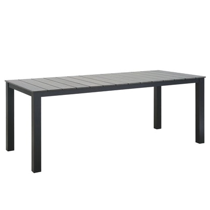 Maine 80 Inch Outdoor and Patio Dining Table