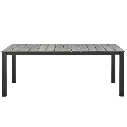 Maine 80 Inch Outdoor and Patio Dining Table
