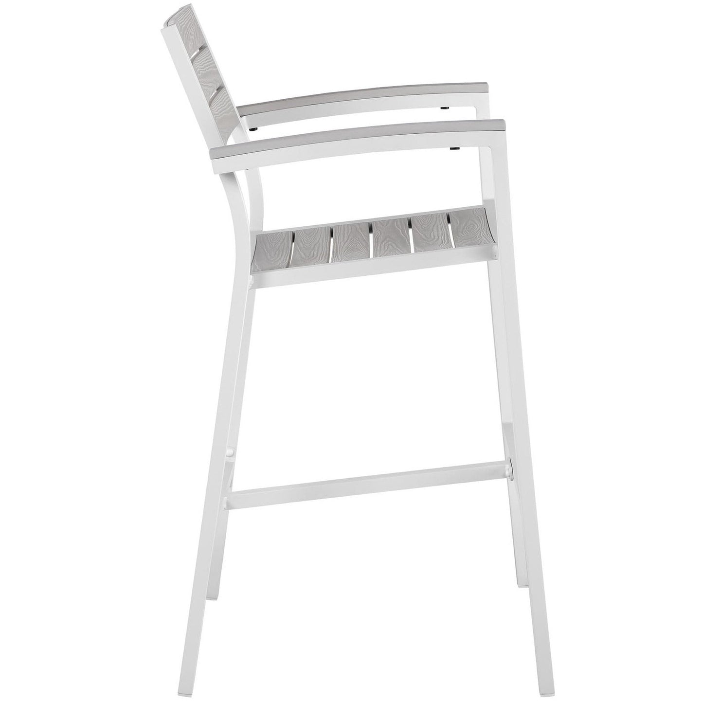 Maine Wicker Outdoor Patio Bar Stool and Chair