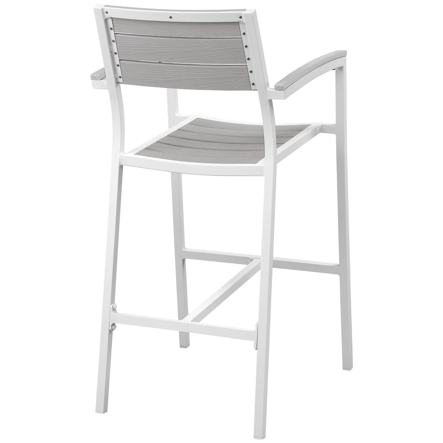 Maine Wicker Outdoor Patio Bar Stool and Chair