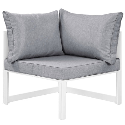 Modern Modway Fortuna Corner Patio Armchair