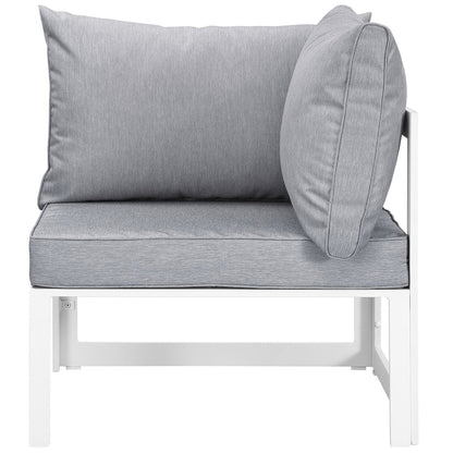 Modern Modway Fortuna Corner Patio Armchair