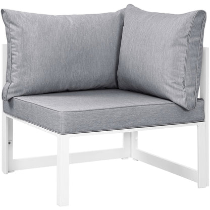 Modern Modway Fortuna Corner Patio Armchair