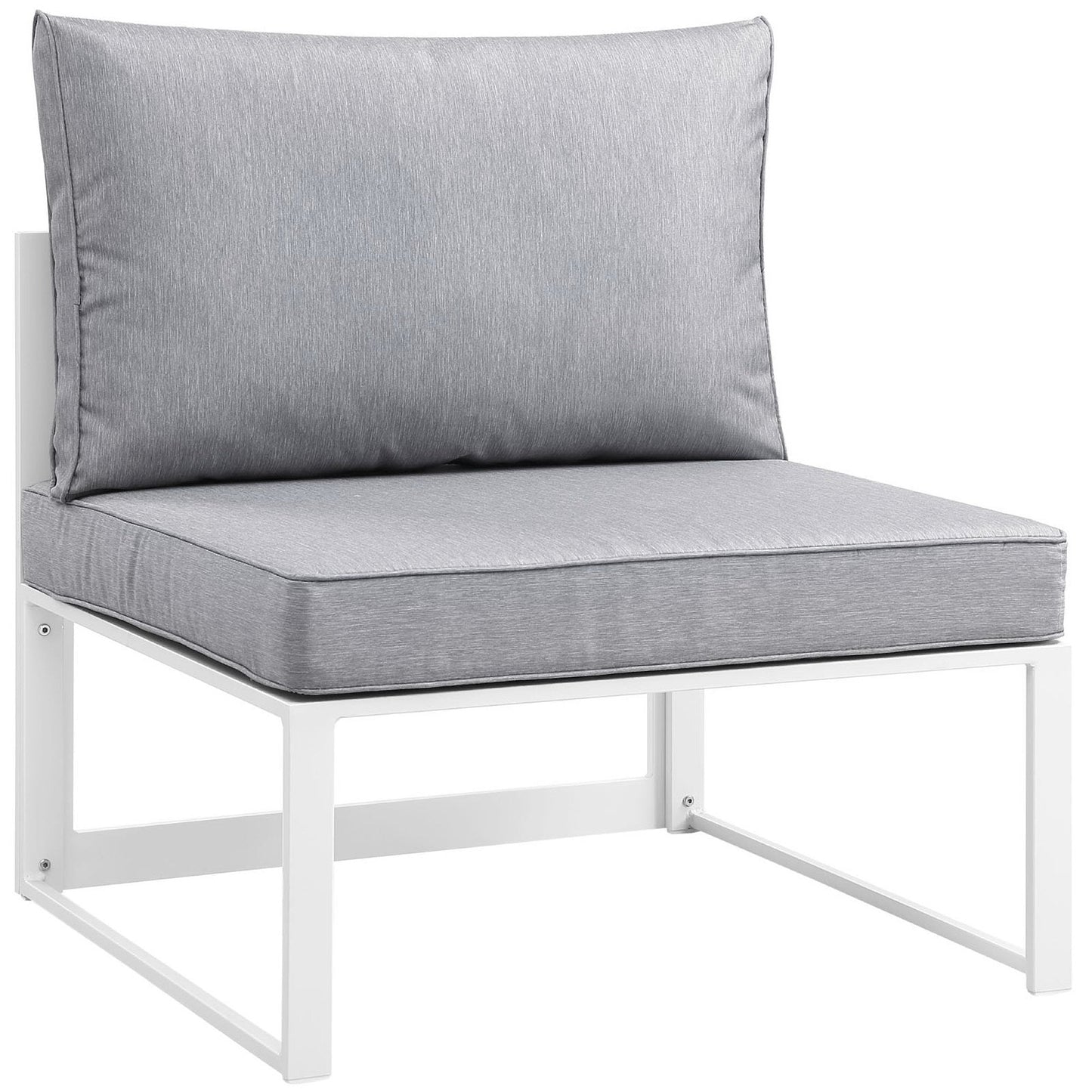 The Fortuna Armless Outdoor Patio Chair by Modway