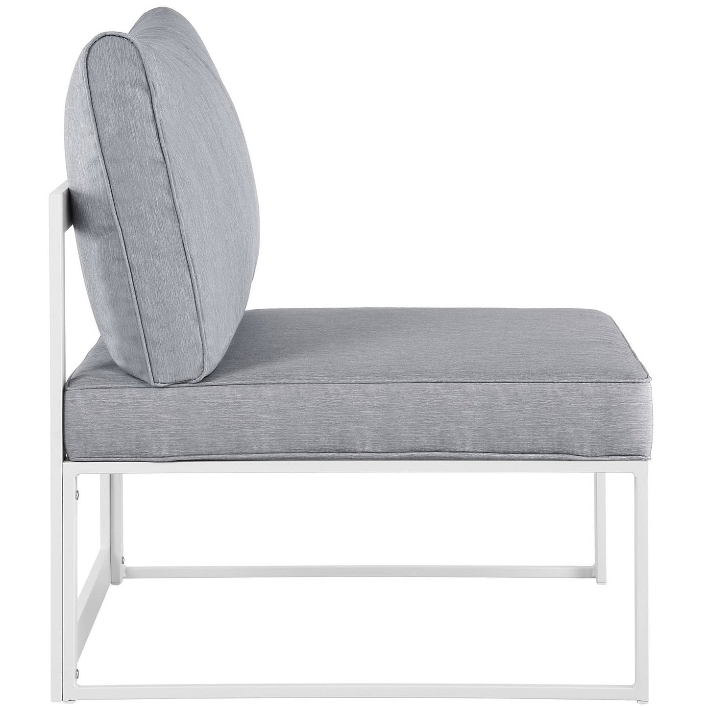 The Fortuna Armless Outdoor Patio Chair by Modway